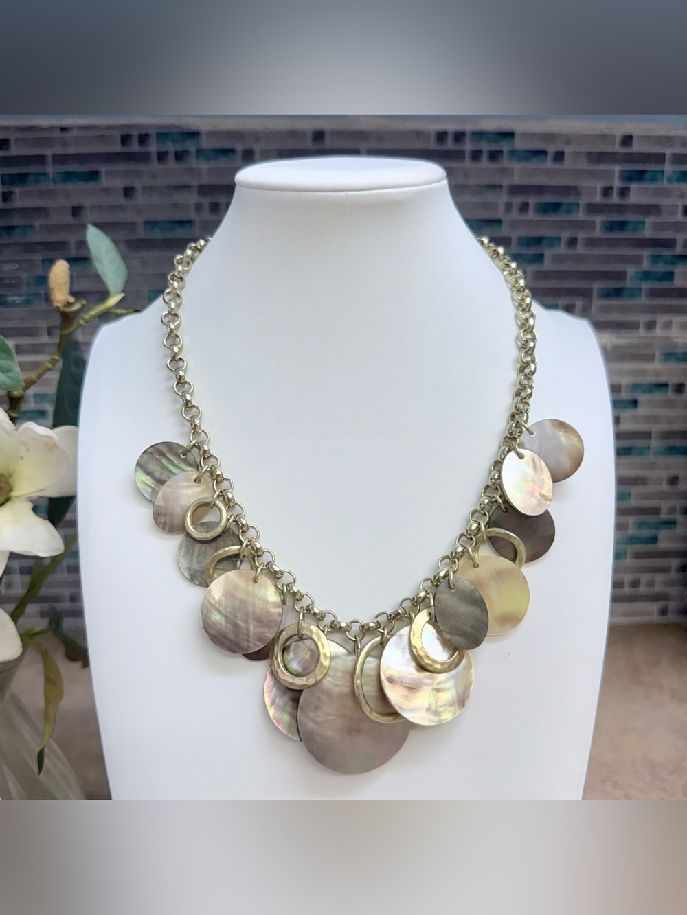 Chico’s 2 piece matching necklace bracelet set - Picture 2 of 7